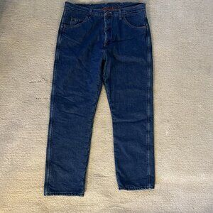 Wrangler Insulated Fleece Lined Men's Work Jeans 38 L X 32 W